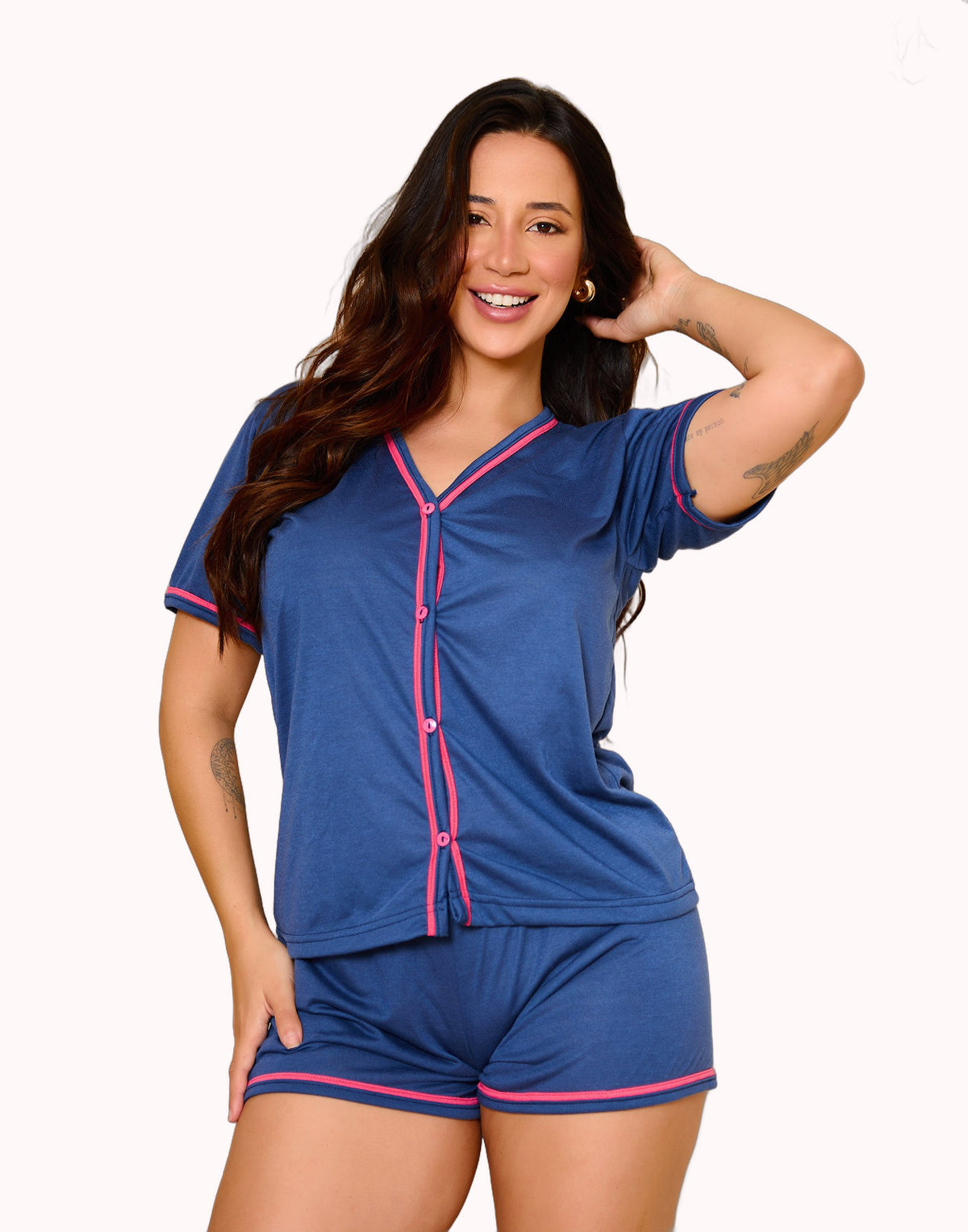 Short Doll Americano Manga Curta Feminino – Doce Malícia