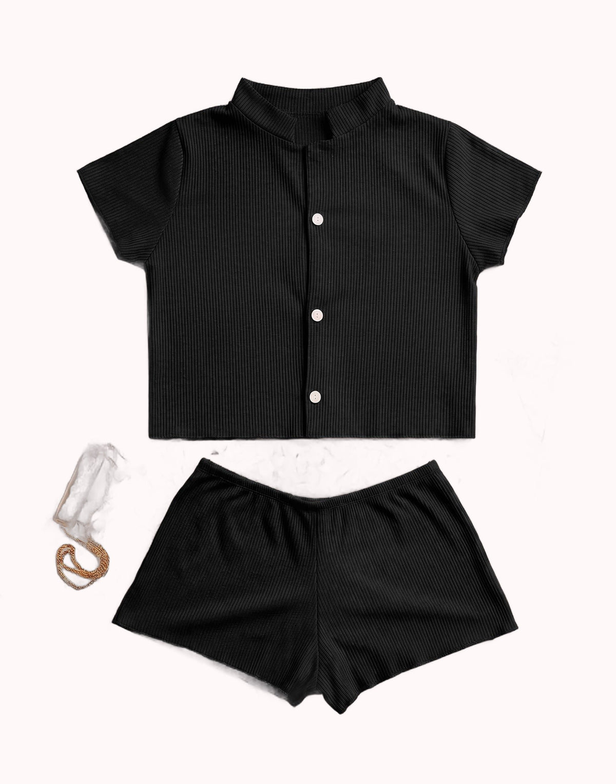 Short Doll Canelado Americano – Doce Malícia