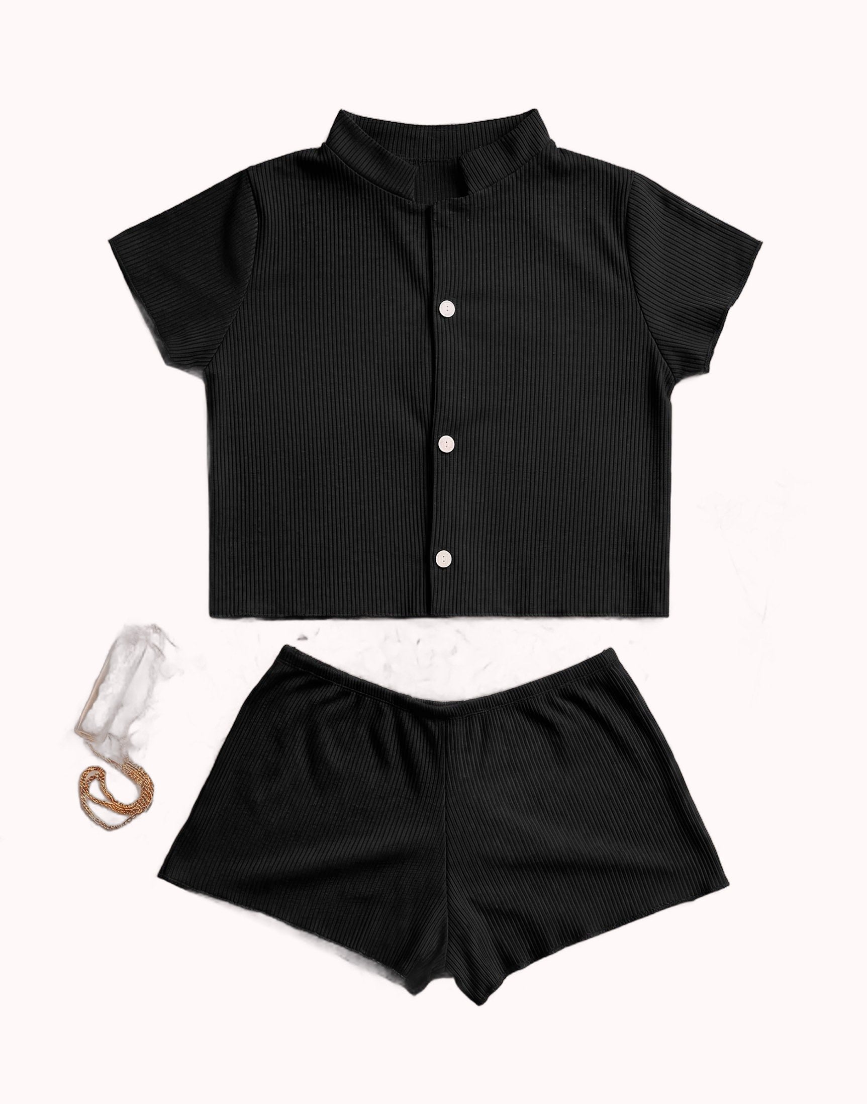 Short Doll Canelado Americano – Doce Malícia