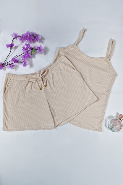 Short Doll Canelado com Bolso em azul-Marinho – Doce Malícia