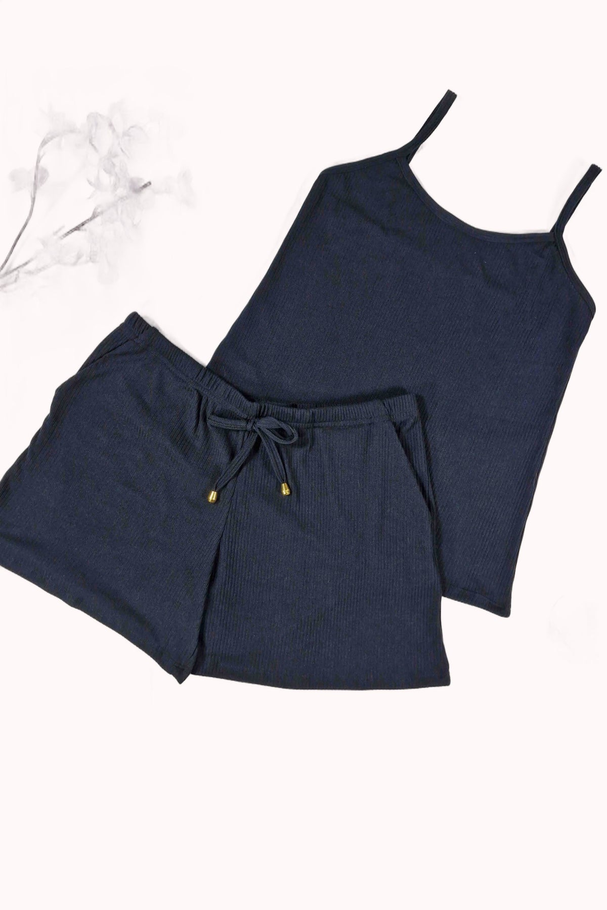 Short Doll Canelado com Bolso – Doce Malícia