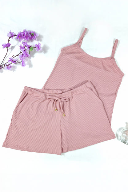 Short Doll Canelado com Bolso em azul-Marinho – Doce Malícia