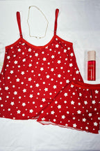 Short Doll em Suede Canelado Estampado em azul-Marinho – Doce Malícia