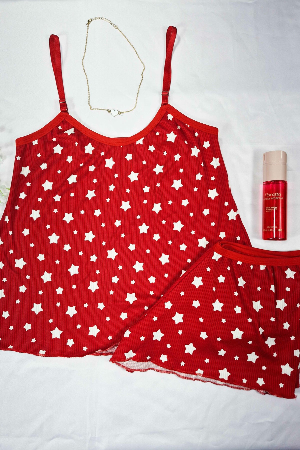 Short Doll em Suede Canelado Estampado em azul-Marinho – Doce Malícia