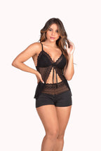 Short Doll com detalhe em renda – Doce Malícia