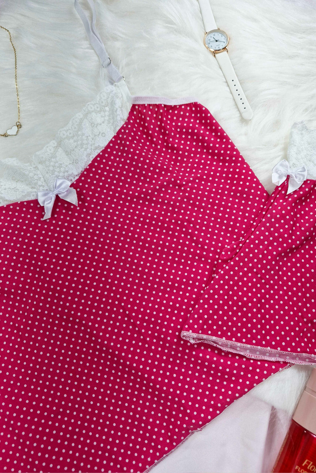 Short doll de liganete em poá em Teos – Doce Malícia