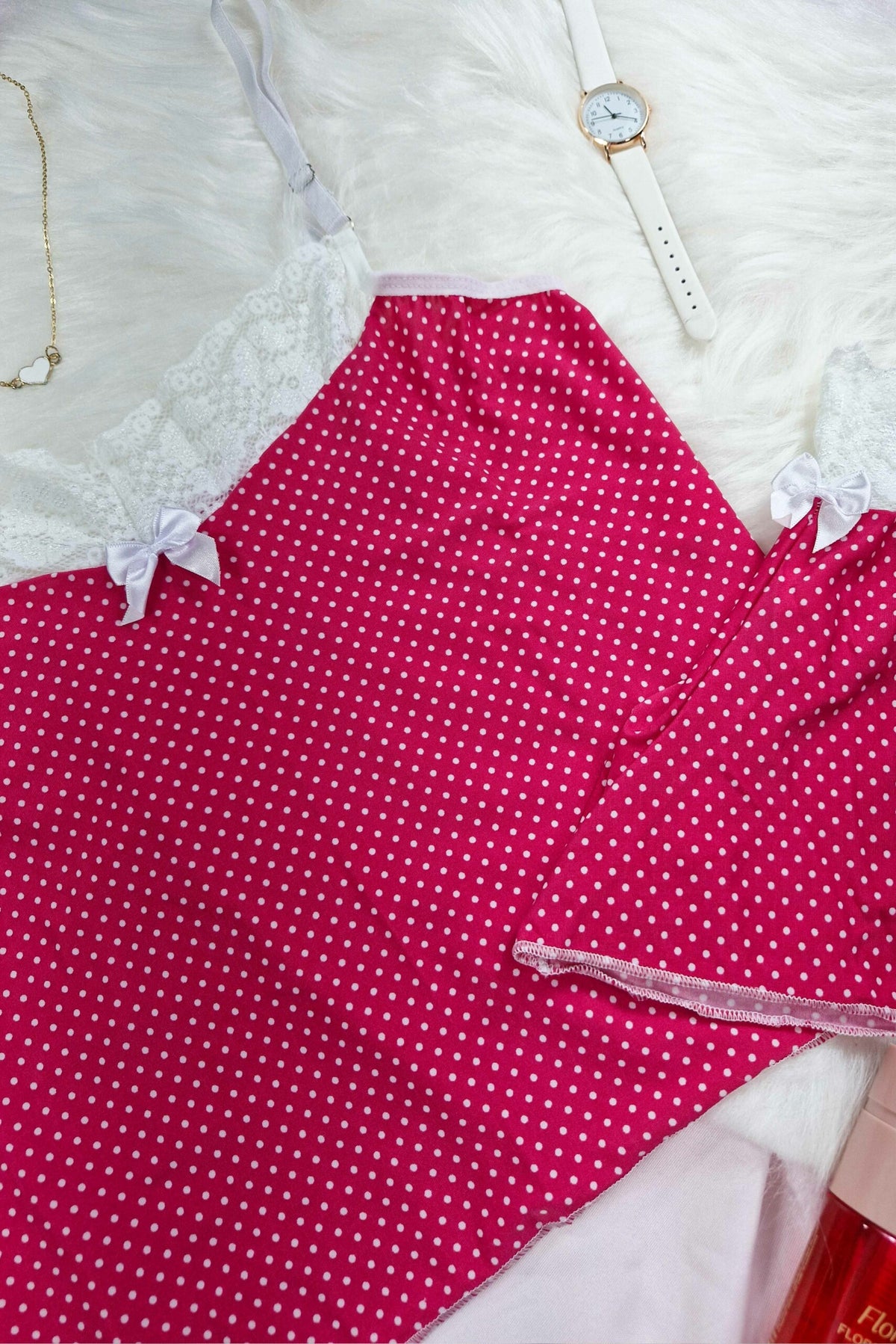 Short doll de liganete em poá em Teos – Doce Malícia