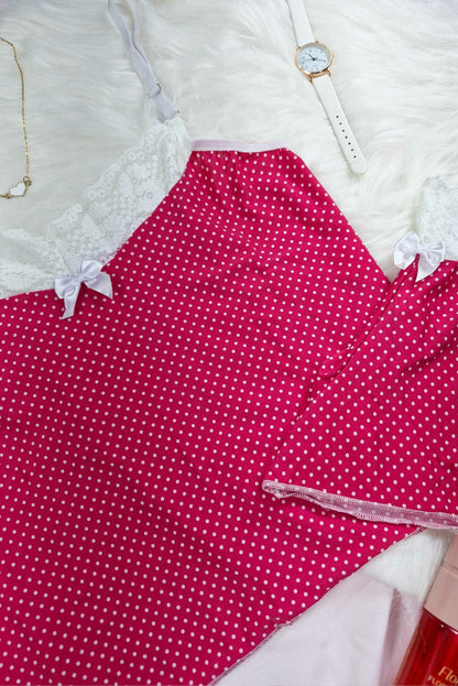 Short doll de liganete em poá em Teos – Doce Malícia