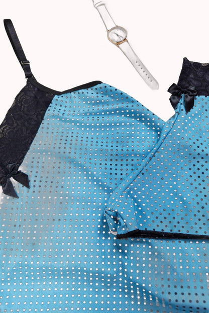 Short doll de liganete em poá – Doce Malícia
