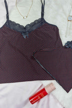 Short doll de liganete em poá em Teos – Doce Malícia