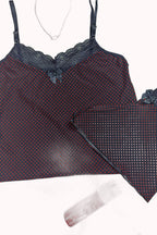 Short doll de liganete em poá – Doce Malícia