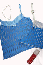 Short doll de liganete em poá – Doce Malícia