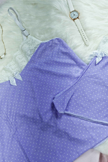 Short doll de liganete em poá em Teos – Doce Malícia