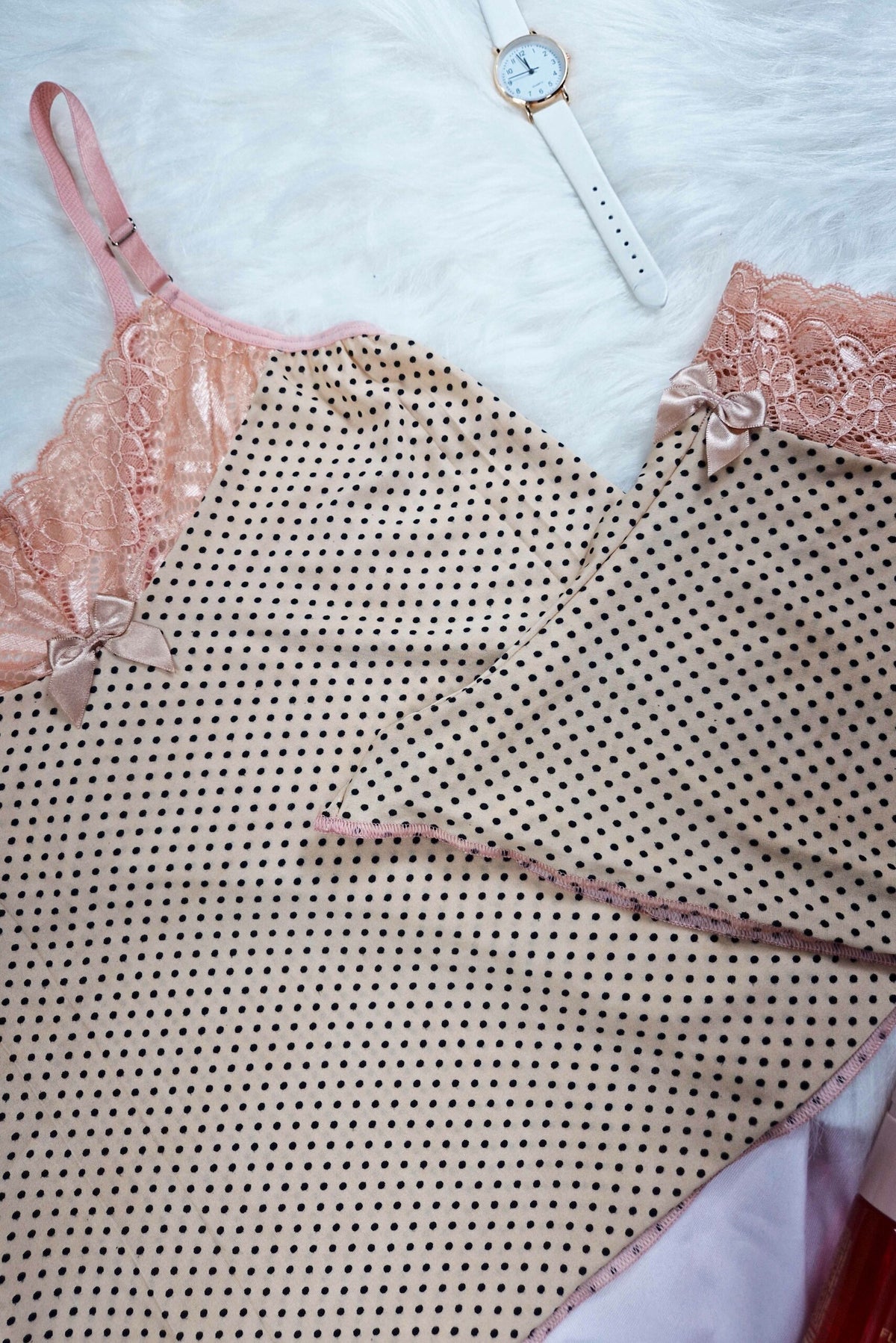 Short doll de liganete em poá em Teos – Doce Malícia