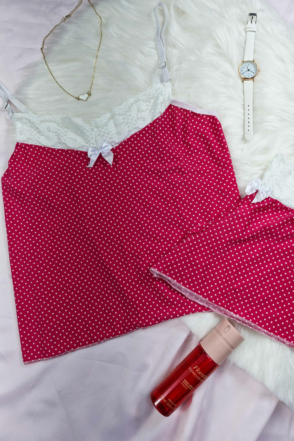 Short doll de liganete em poá em Teos – Doce Malícia