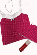 Short doll de liganete em poá – Doce Malícia