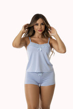 Short doll em microfibra e renda – Doce Malícia