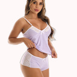 Short Doll em poá com renda – Doce Malícia