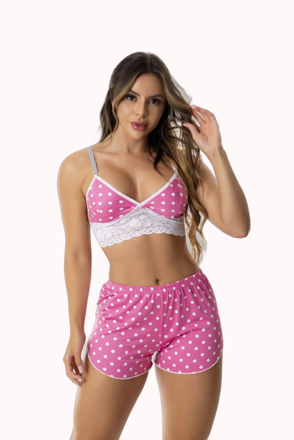 Short Doll Estampado Top com Renda – Doce Malícia