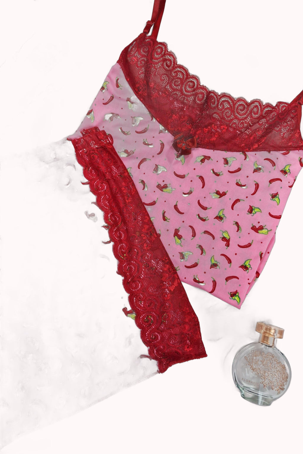 Short Doll em Liganete Estampado com Renda Plus Size – Doce Malícia
