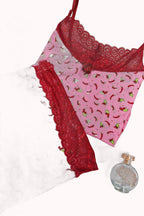 Short Doll em Liganete Estampado com Renda Plus Size – Doce Malícia