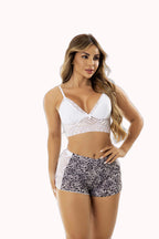 Short Doll Estampado com Renda – Doce Malícia