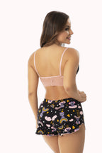 Short Doll Estampado Top com Renda – Doce Malícia