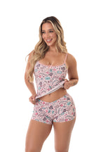 Short Doll Feminino Canelado Estampado em Frozen – Doce Malícia