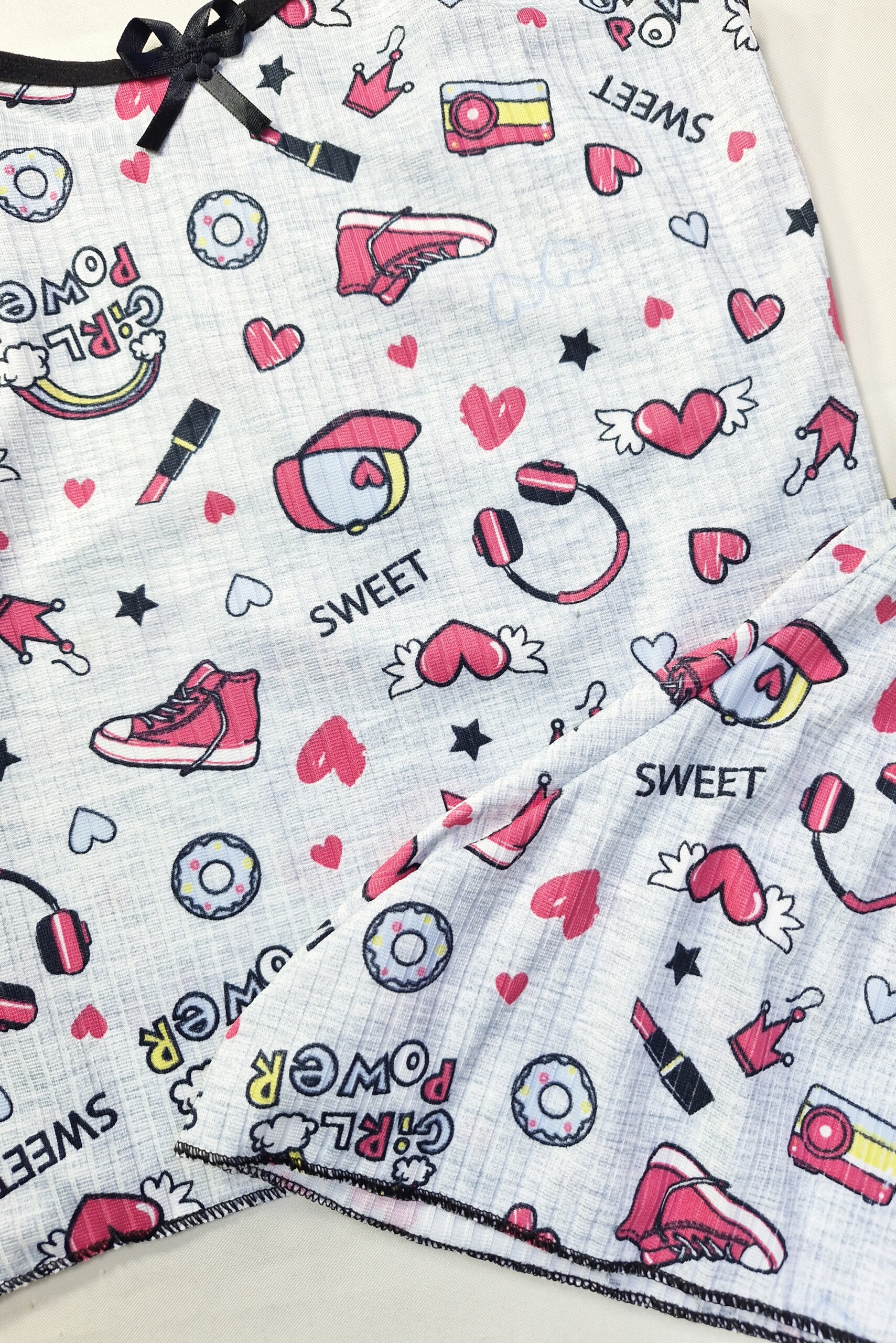 Short Doll Feminino Canelado Estampado em Frozen – Doce Malícia