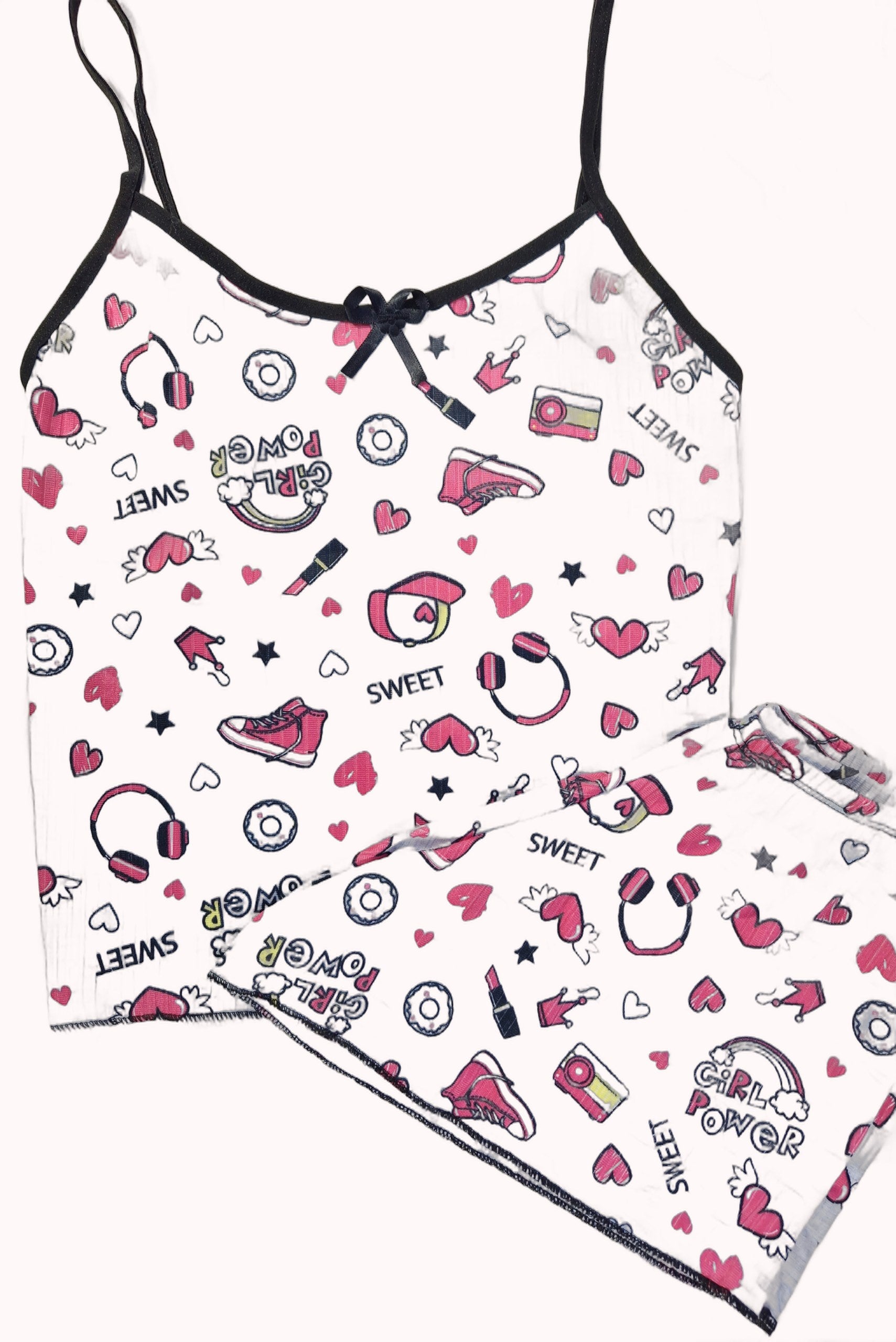 Short Doll Feminino Canelado Estampado – Doce Malícia
