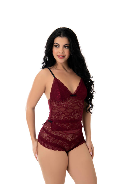 Short Doll sexy em renda em Branco – Doce Malícia
