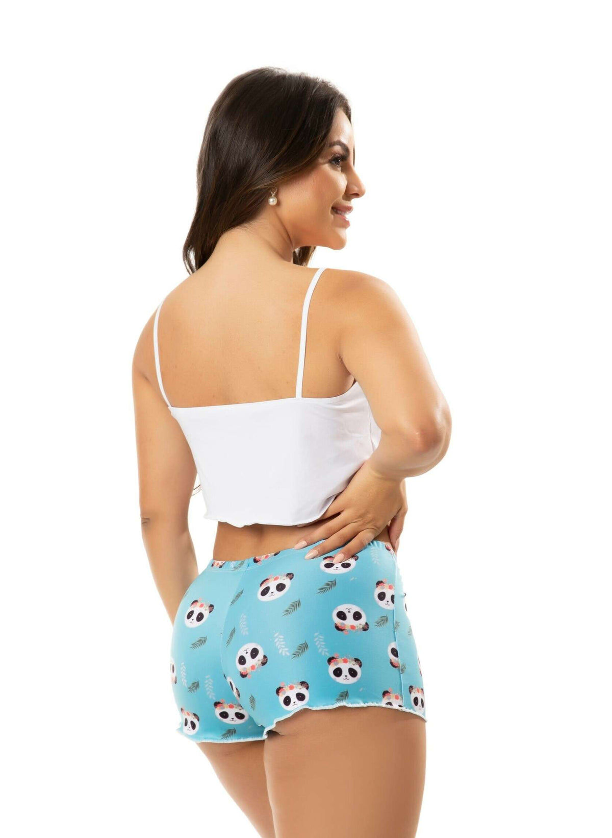Short Doll Sublimado em Suede em Batata Frita – Doce Malícia