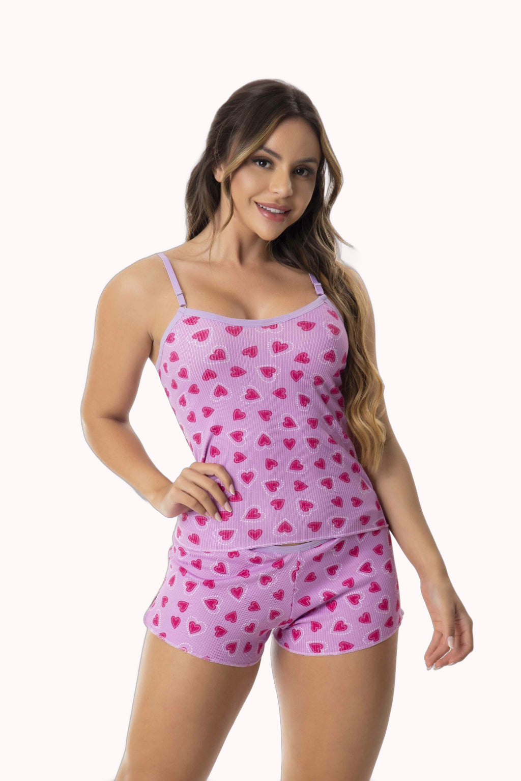 Short Doll em Suede Canelado Estampado – Doce Malícia