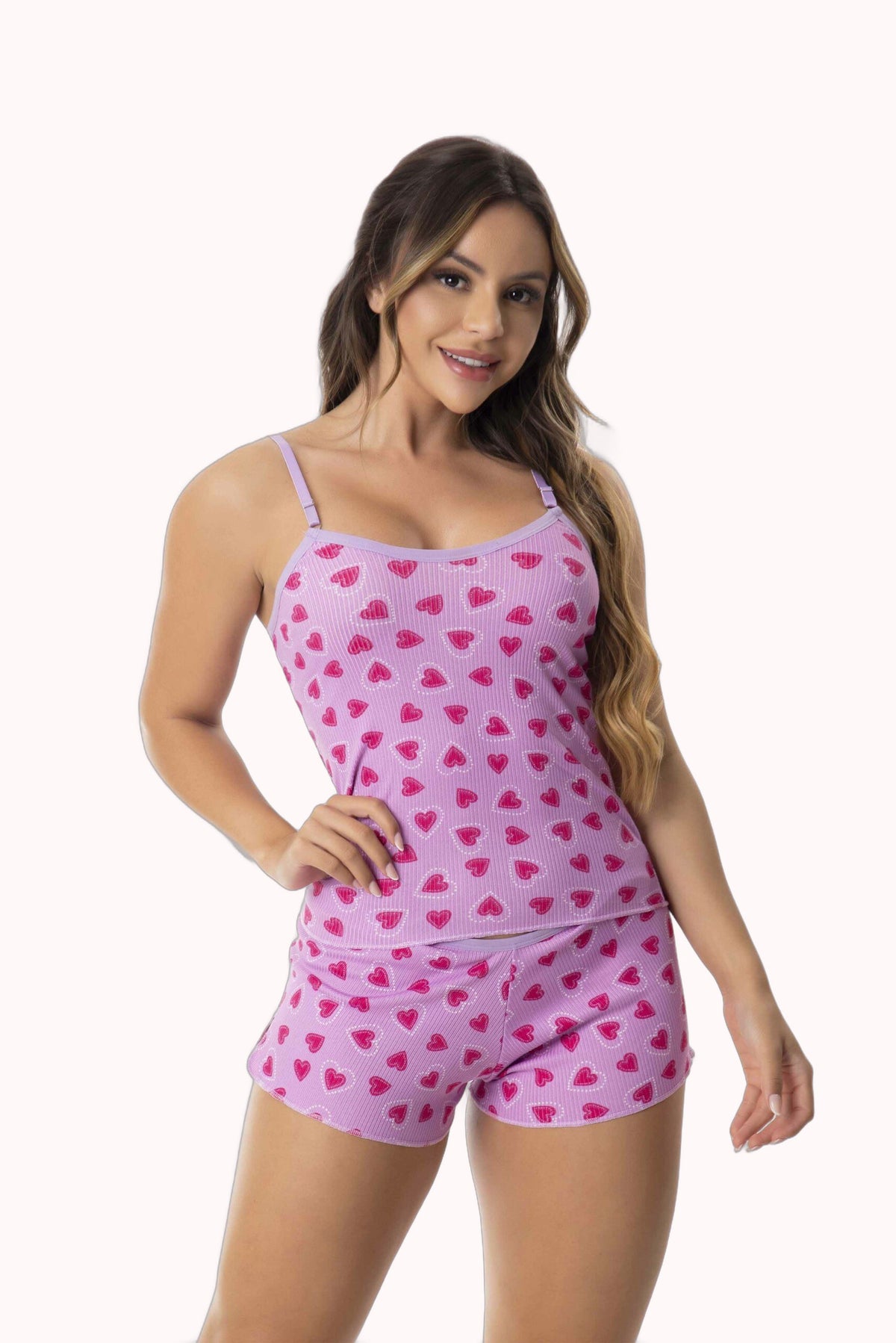 Short Doll em Suede Canelado Estampado – Doce Malícia