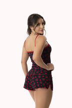 Short Doll em Suede Canelado Estampado – Doce Malícia