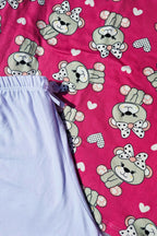 Short Doll em Suede com Estampa em Branco – Doce Malícia