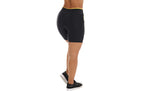 Short Fitness preto com bolso amarelo em Preto – Doce Malícia