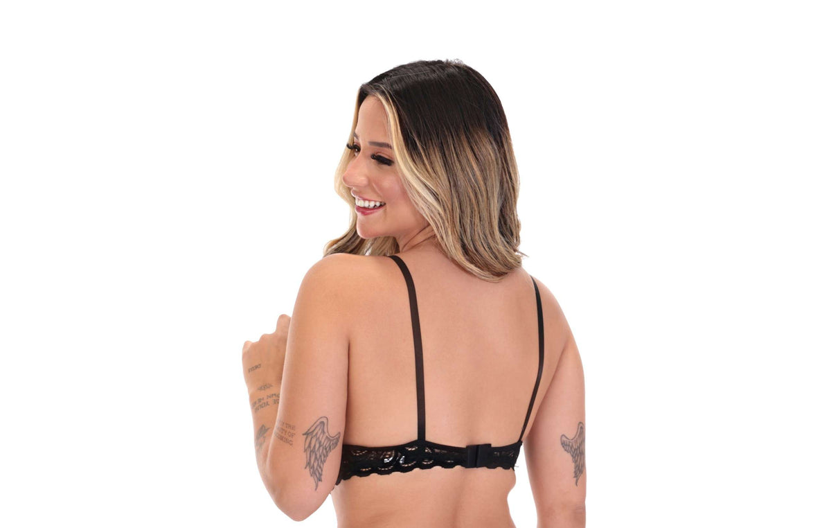 Soutien decotado sem bojo em Branco – Doce Malícia