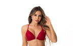 Soutien Nadador Push Up com Renda em azul-Marinho – Doce Malícia