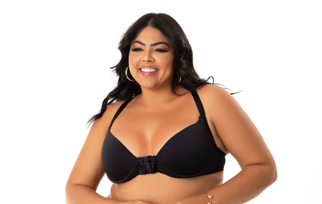 Soutien plus size estilo nadador em azul-Marinho – Doce Malícia