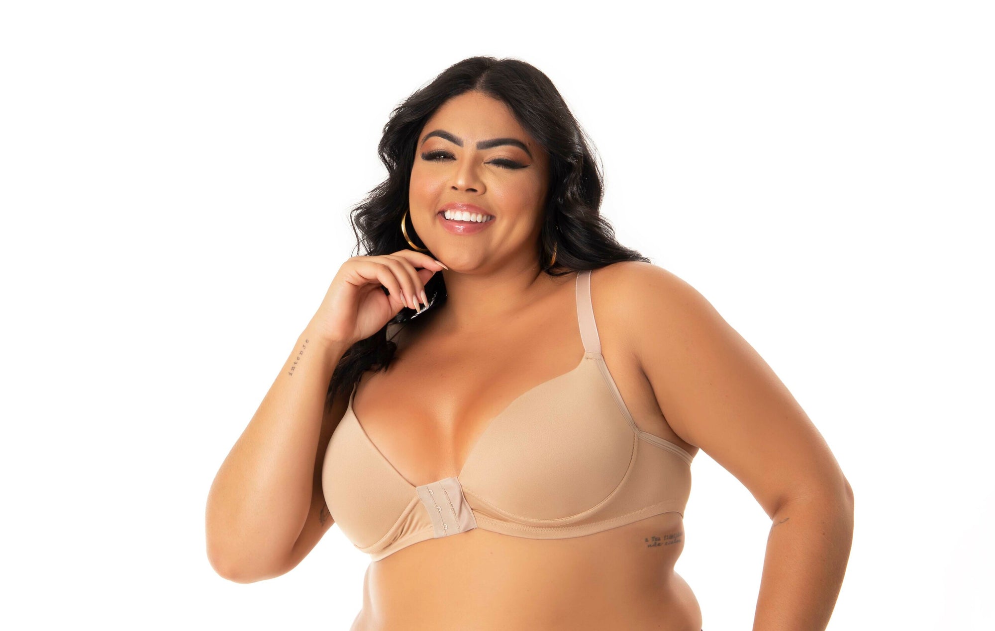 Soutien plus size estilo nadador em azul-Marinho – Doce Malícia