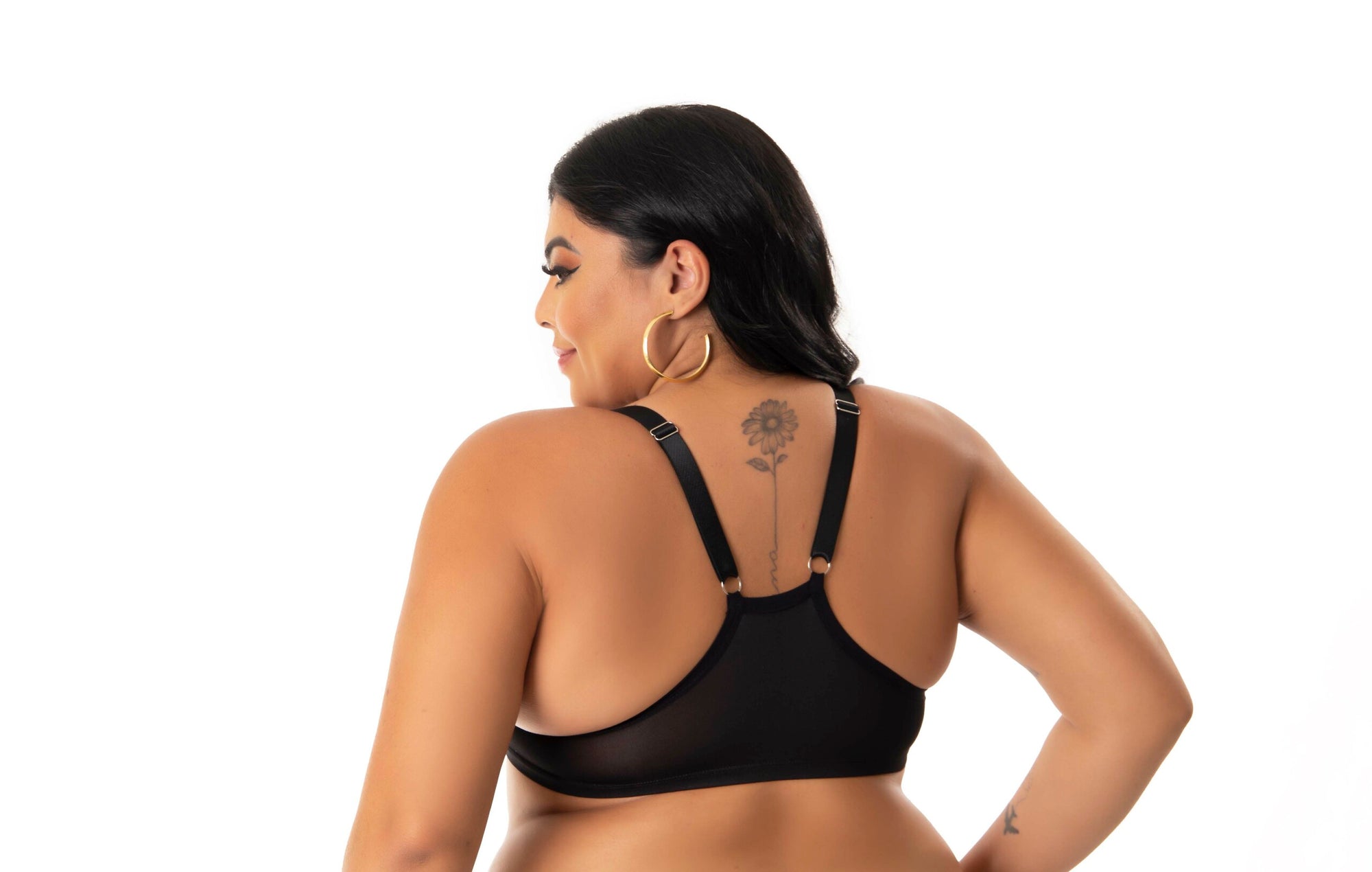 Soutien plus size estilo nadador em azul-Marinho – Doce Malícia