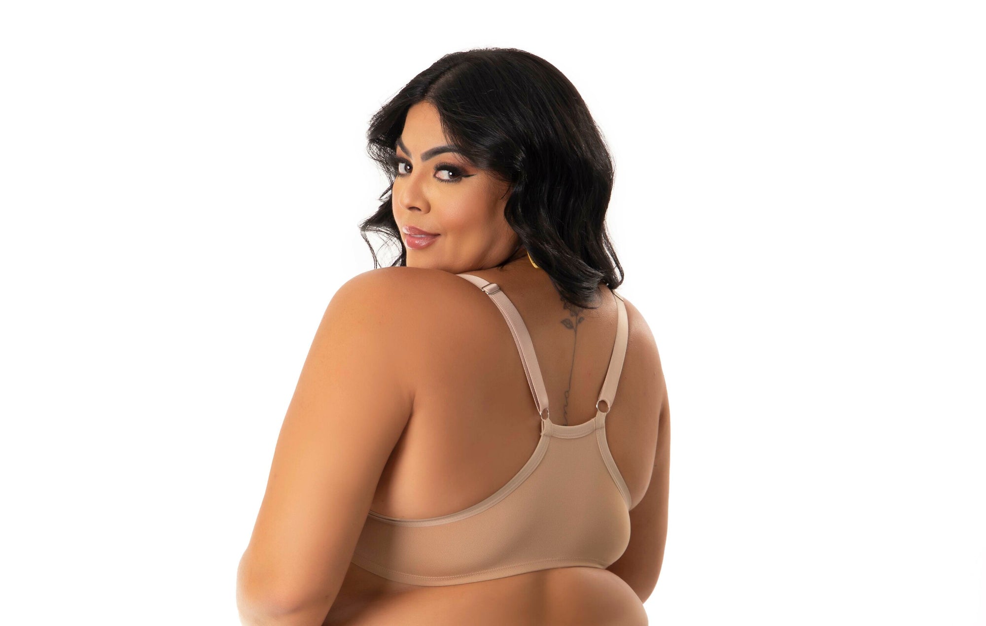Soutien plus size estilo nadador em azul-Marinho – Doce Malícia