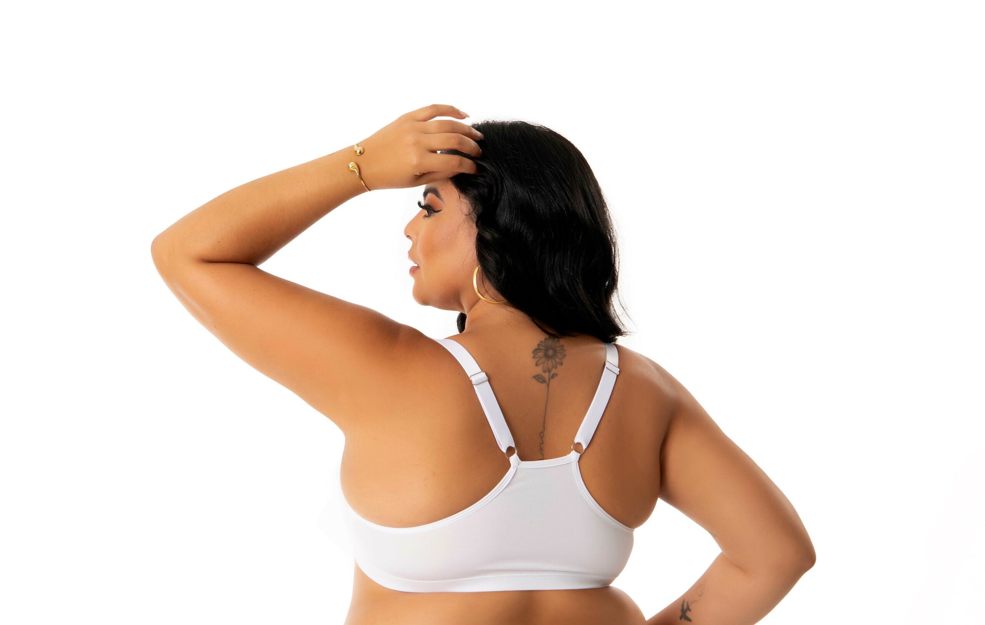 Soutien plus size estilo nadador em azul-Marinho – Doce Malícia