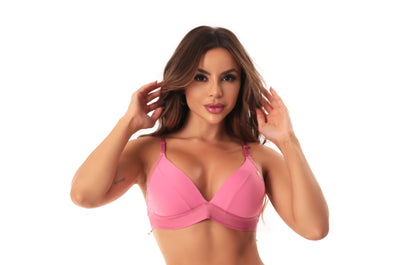 Soutien Push Up com Elástico Reforçado em Azul Royal – Doce Malícia