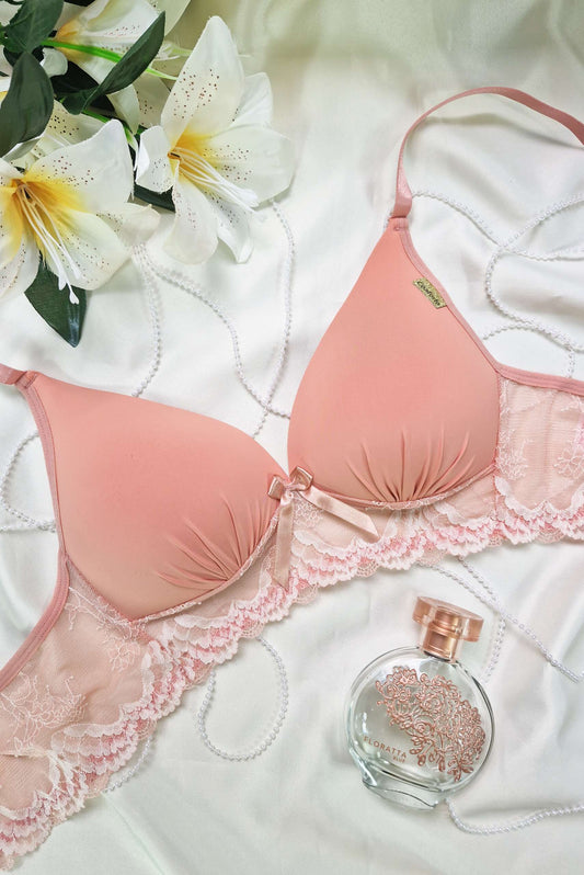 Soutien Push-Up com Renda Bicolor em Frozen – Doce Malícia