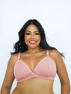 Soutien Reforçado Plus Size Canelado em azul-Marinho – Doce Malícia