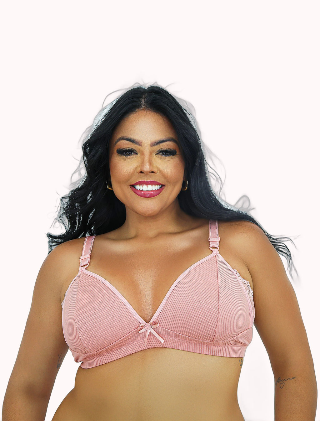 Soutien Reforçado Plus Size Canelado com Renda – Doce Malícia