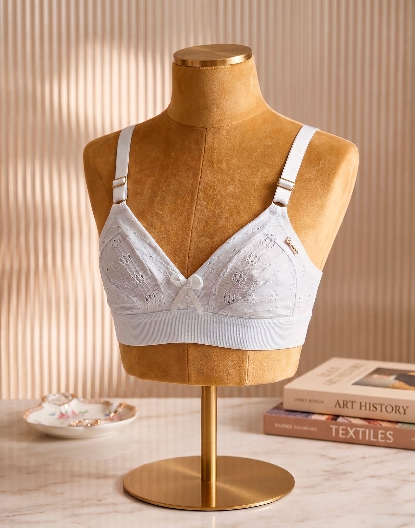 Soutien sem Bojo reforçado com Elástico em Branco – Doce Malícia