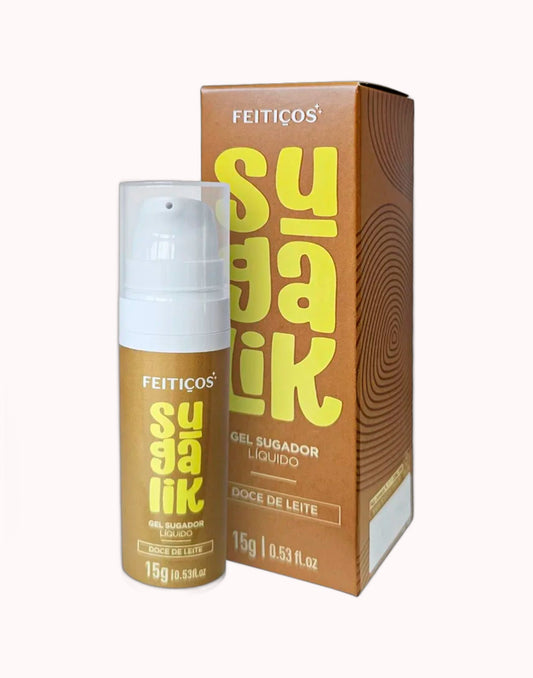 Sugalik Gel Sugador Líquido Comestível – Doce de Leite 15g – Doce Malícia